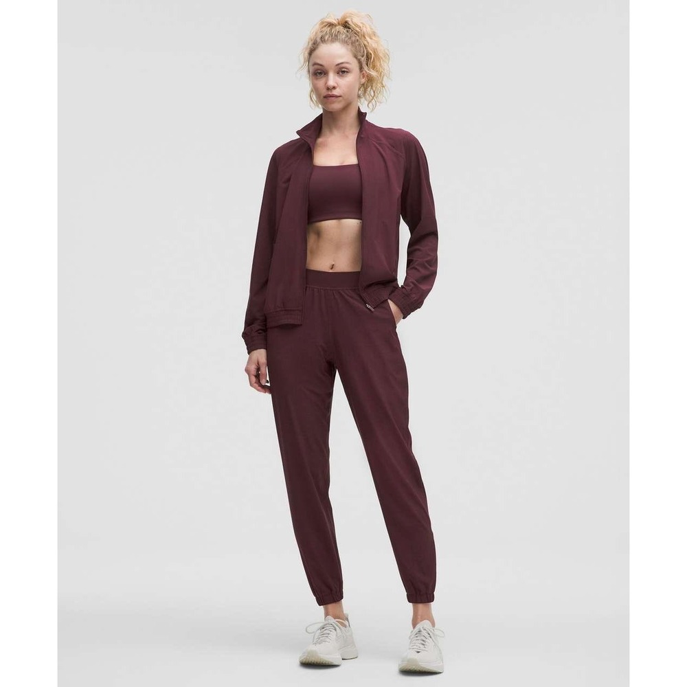 Lululemon Adapted State Perforated High-Rise Jogger Womens 10 Plum Running Pants